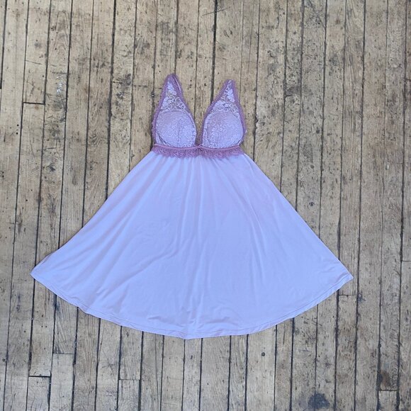 Y2K Purple Lace Slip - Picture 1 of 5